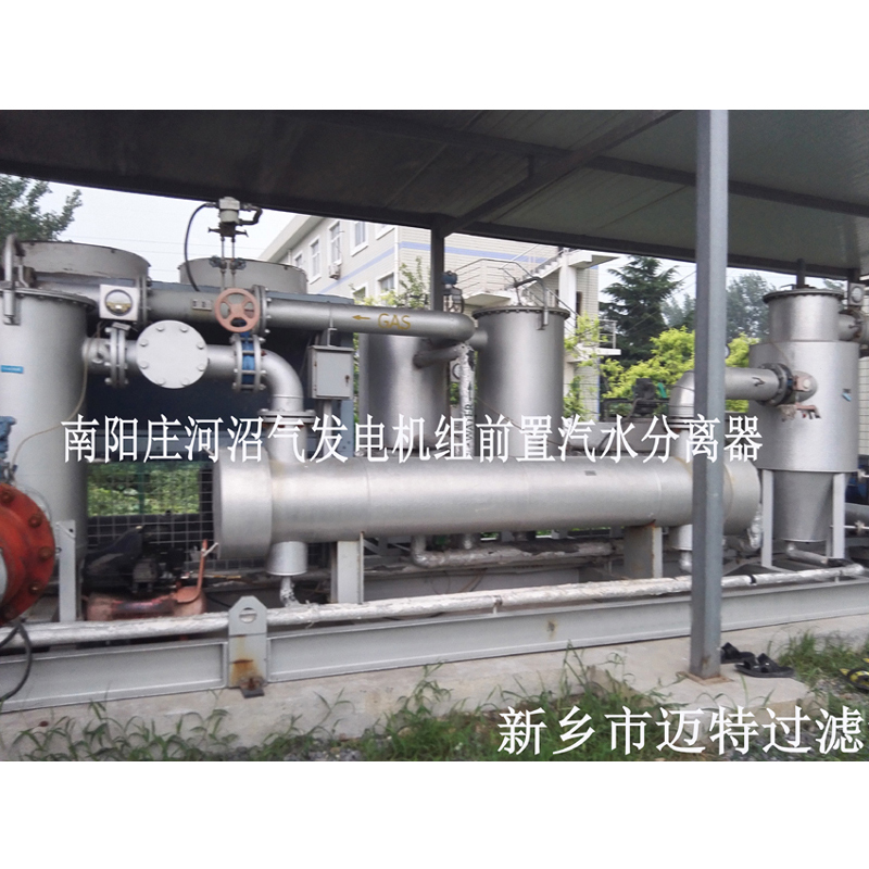 河南南阳垃圾沼气发电厂燃烧机前气体处理模块，